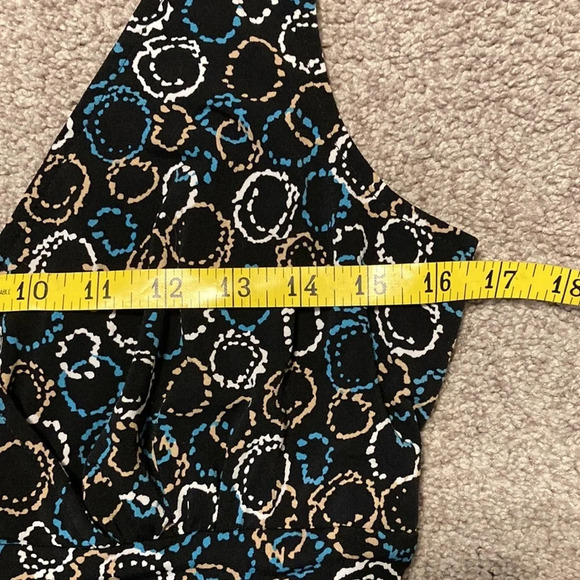 Karin Stevens black patterned sleeveless dress 8 - Picture 12 of 15